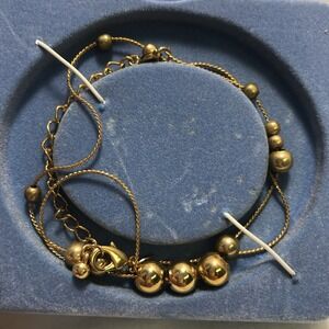 Avon Vintage Choker Goldtone with Graduated Beads New Everyday Essentials 2005